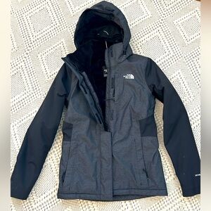 Women’s North Face fleece lined ski coat